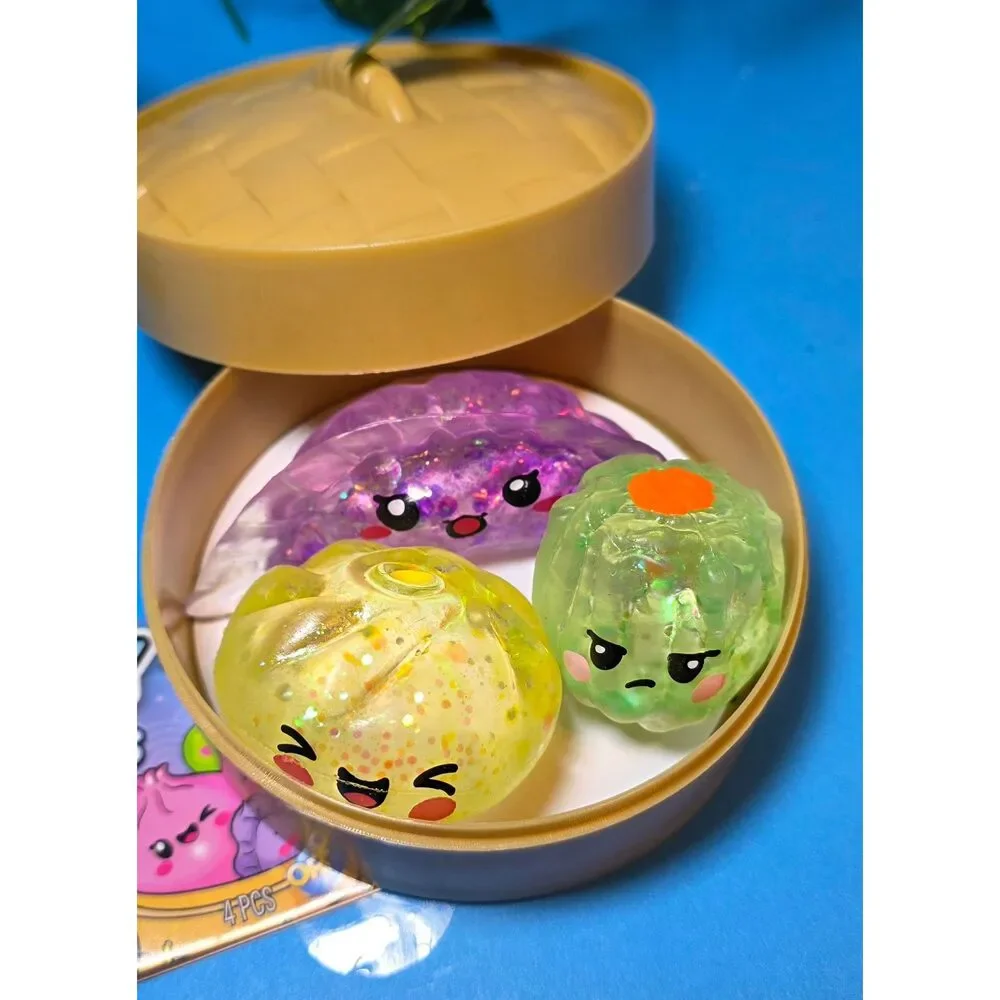 Orb New Release Easy Sqweezy RARE GLITTER Triplets Dumplings